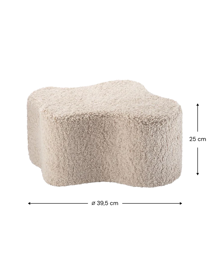 Wigiwama bruine wolk poef